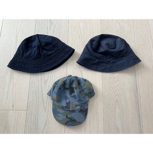 Joe Fresh Little Boy's Set of Bucket Hats & Baseball  Caps Set of 3 Blue